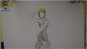 تعلم رسم فستان