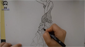 تعلم رسم فستان