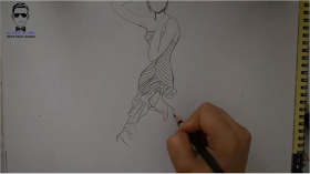 تعلم رسم فستان